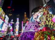 New Year's Eve hats in Time Square, New York City.