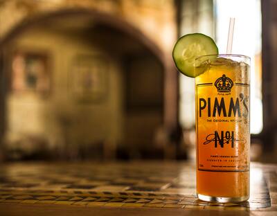 Pimm's Cup cocktail from Napoleon House New Orleans