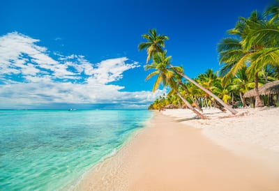 Tropical beach in Dominican Republic