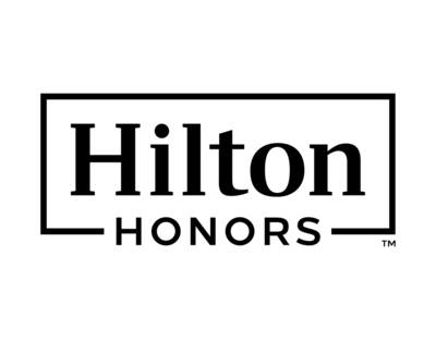 Black and white Hilton Honors logo