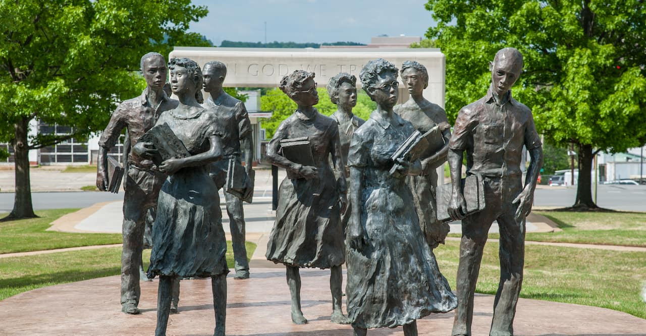 A Monument to the Little Rock Nine, Arkansas State Capitol Grounds