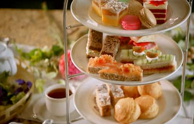 Tea sandwiches at The Drake.