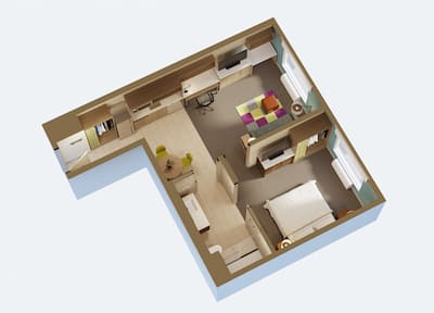 floorplan of suite