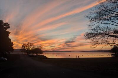Sunset at Lake Dardanelle State Park in Russellville, Arkansas