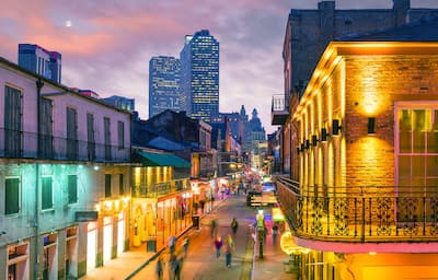 French Quarter New Orleans at Dusk