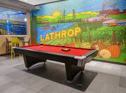 Lobby Pool Table And Mural