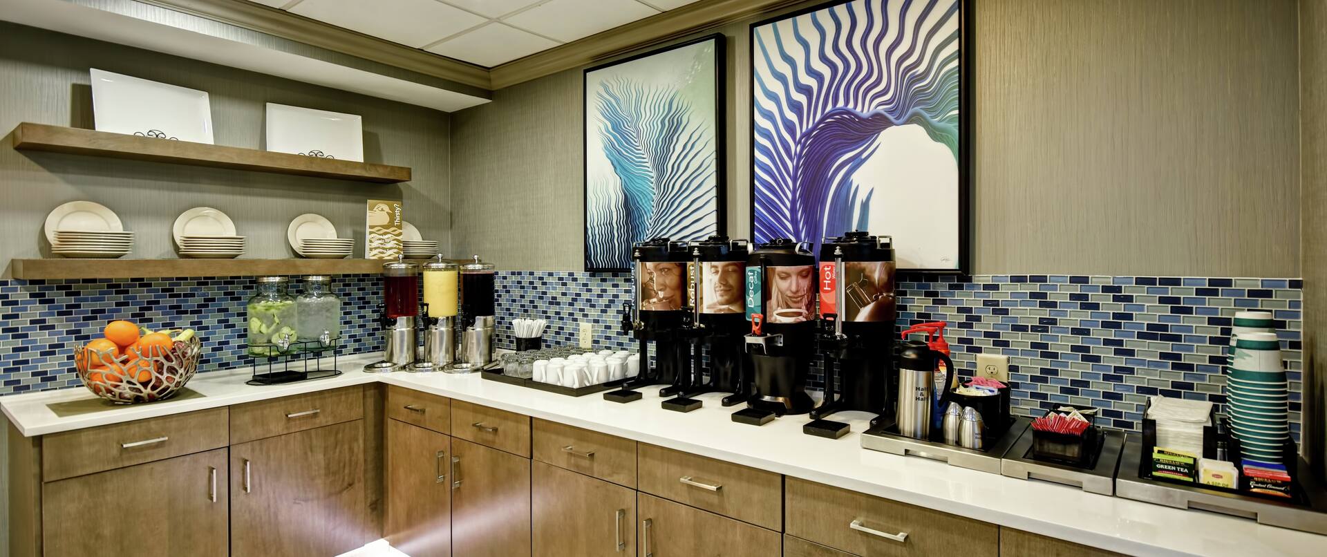 Hotel Breakfast Buffet And Coffee Station