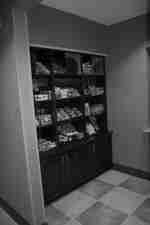 Snack shop with food