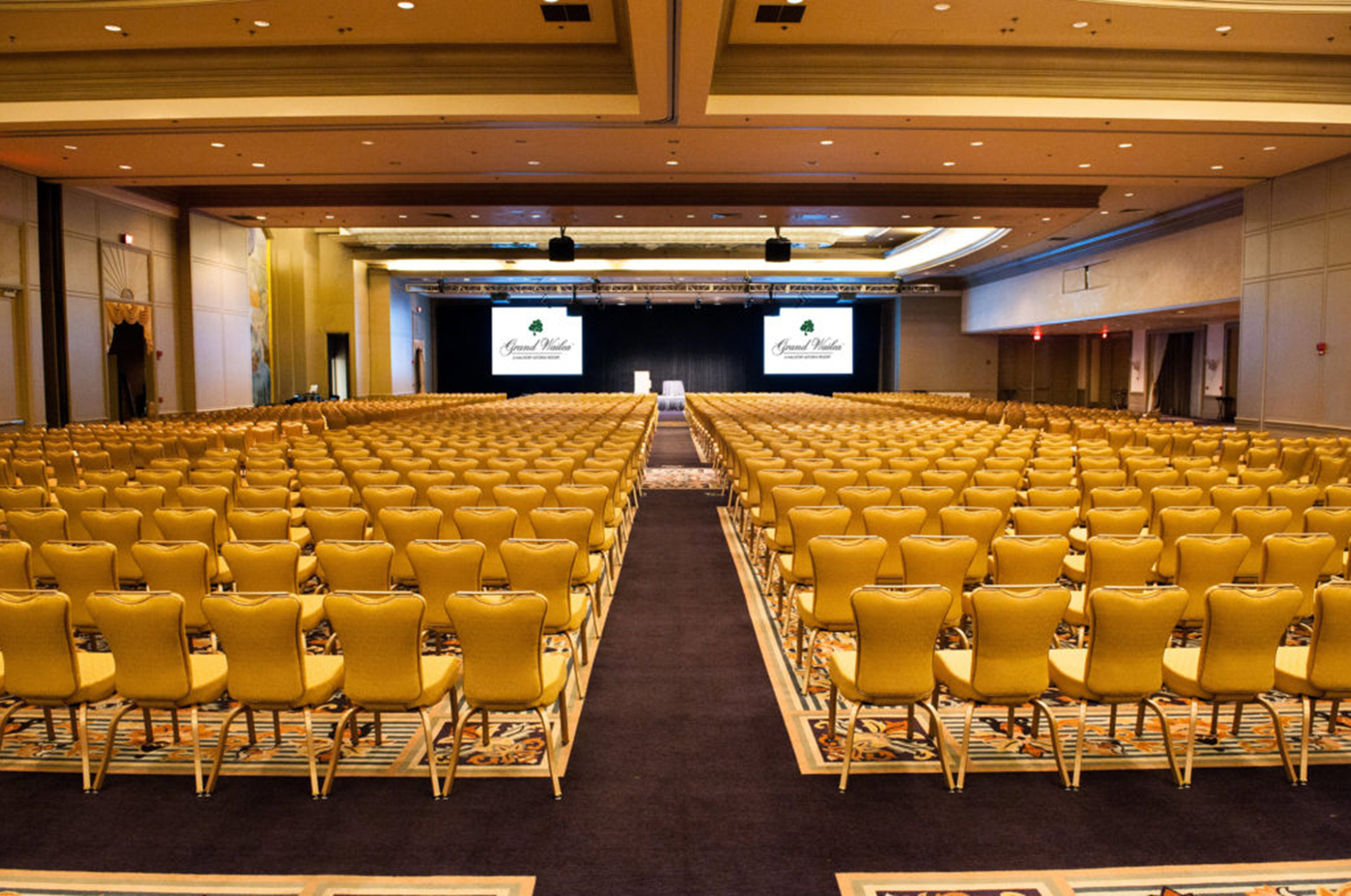 Haleakala Ballroom set up for a conference