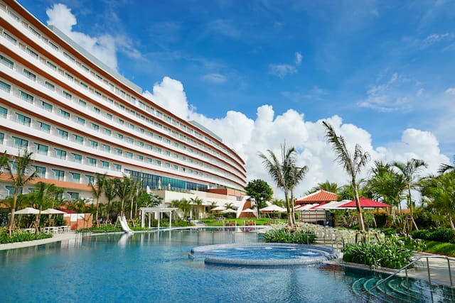 Pool and Exterior of Hotel