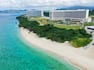 arial view of the beach and Hilton Okinawa Sesoko Resort