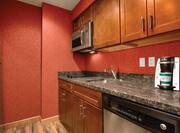 Fridge, Microwave Over Stove Top, Sink, Coffee Maker and Dishwasher in Suite Kitchen