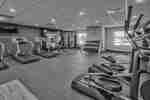 Fitness Center with Cardio Equipment, Free Weights and Windows