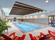 Indoor Heated Swimming Pool with Lounge Chairs
