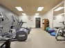 Fitness Center for Guests With Cardio Equipment, Towel Station, Weight Balls, Exercise Balls, and Free Weights 