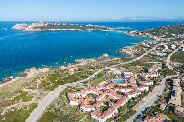 Vue aérienne de l'extérieur de l'hôtel