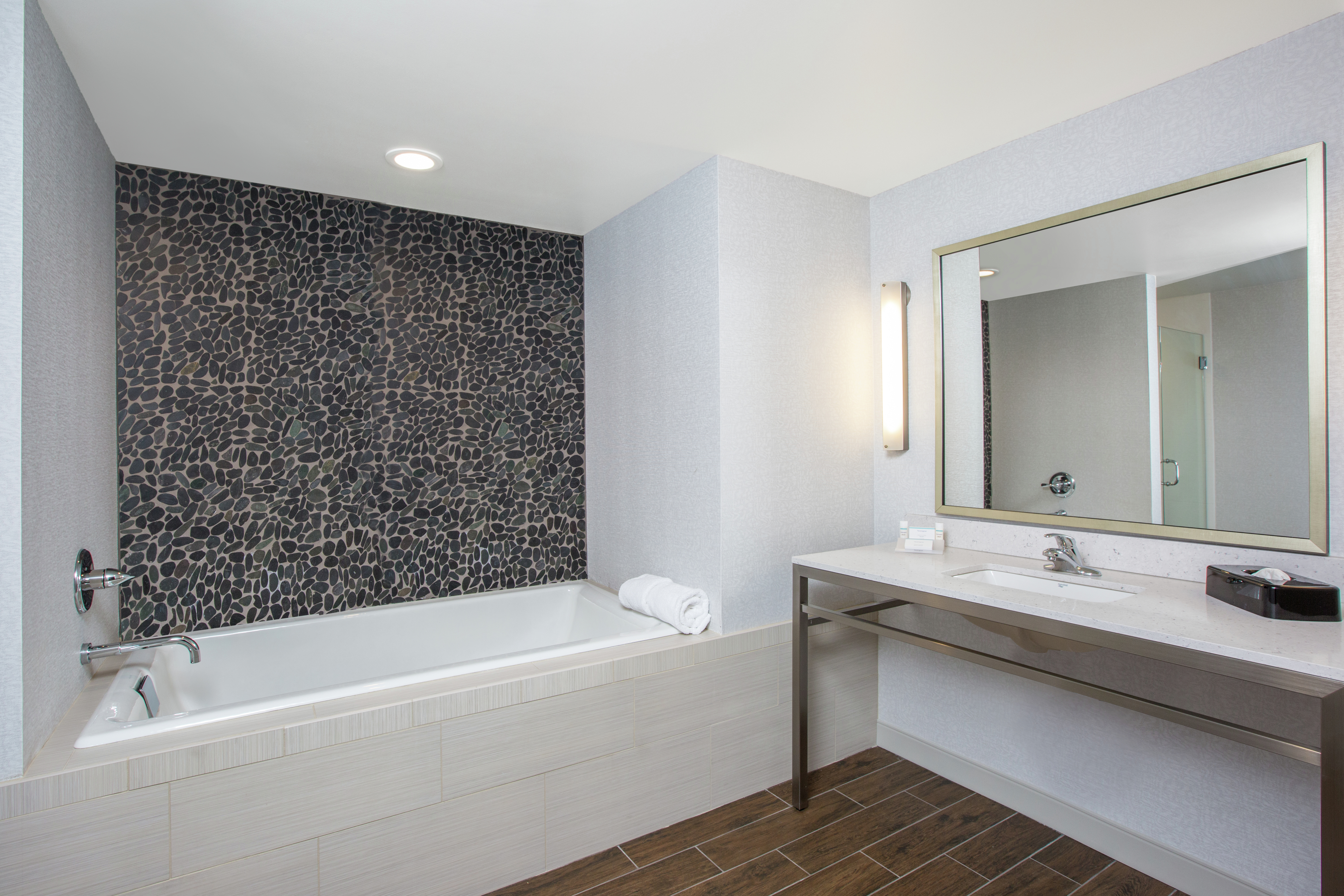 Guest Suite Bathroom Vanity and Tub