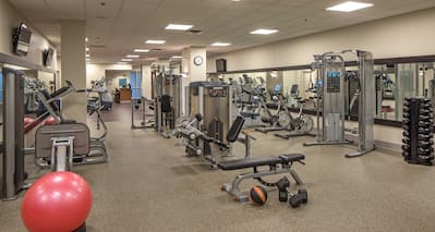 Precor Exercise Equipment in Hilton Omaha Health Club 