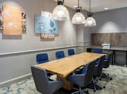 Business Center With Communal Table