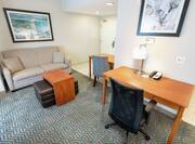 Suite with Work Desk and Lounge Area 