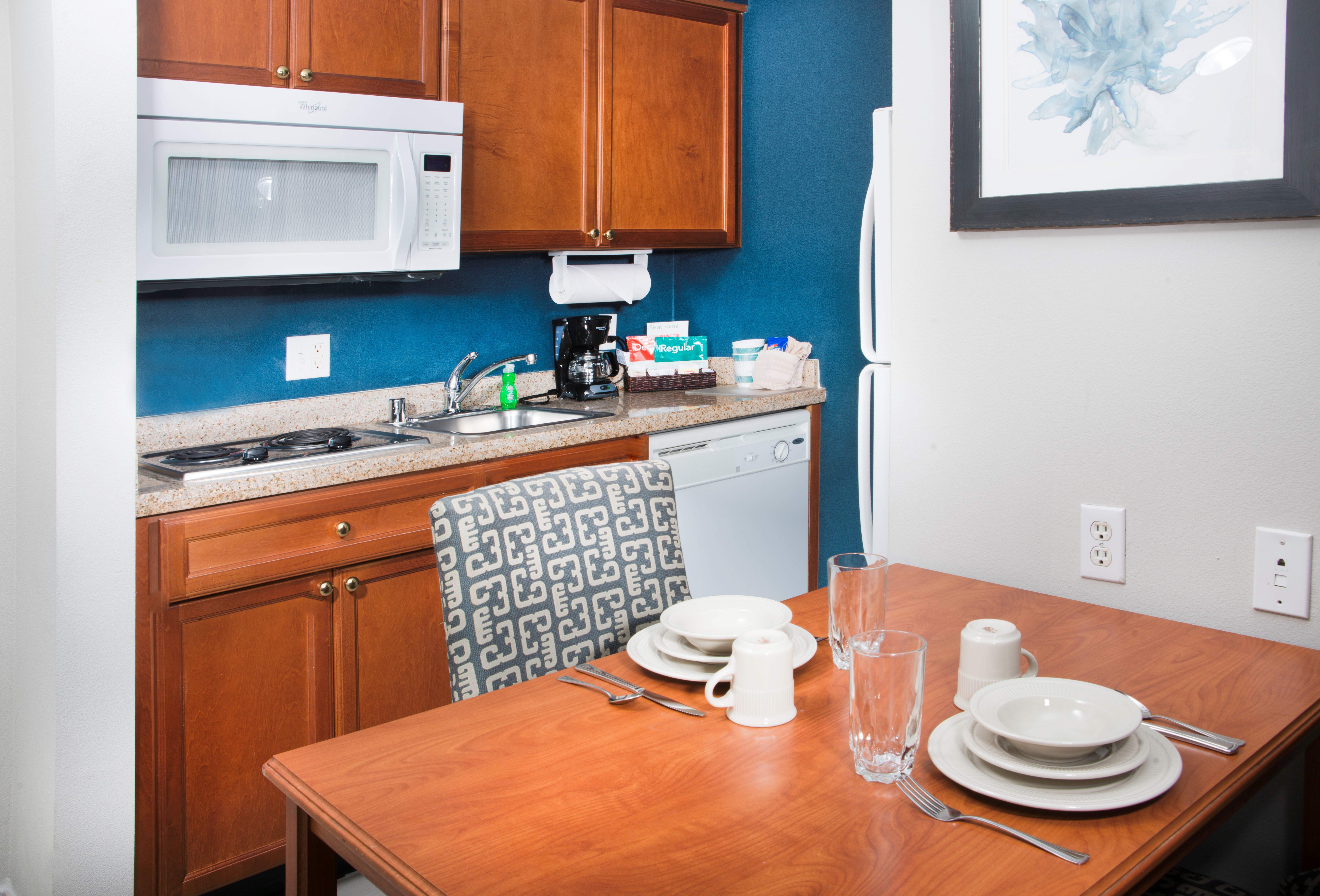 Guest Room Kitchen and Amenities 