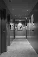 Couloirs de l'hôtel vers les chambres