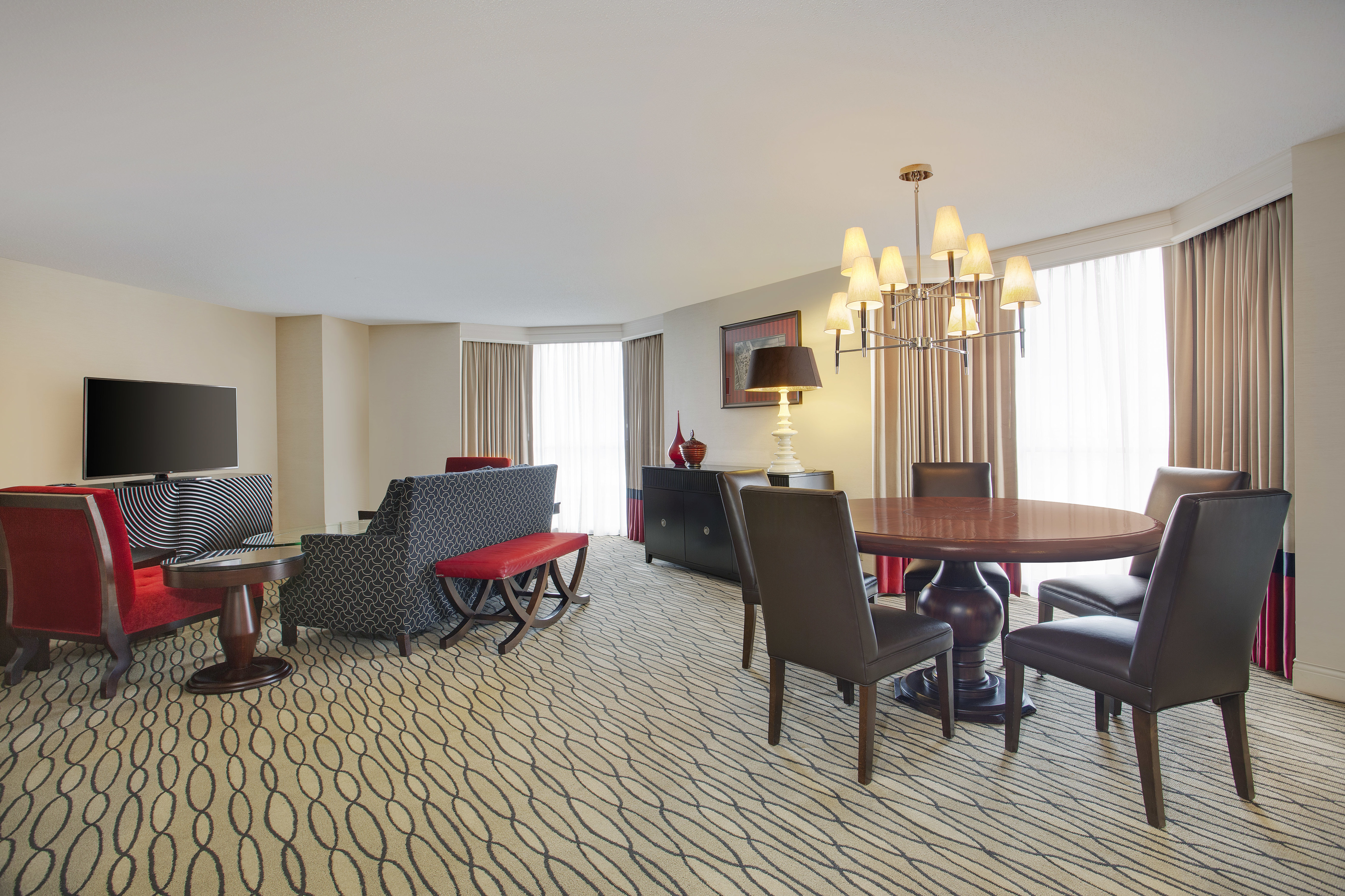 Presidential Suite Living and Dining Areas