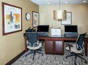 Business Center with Personal Computer Stations 