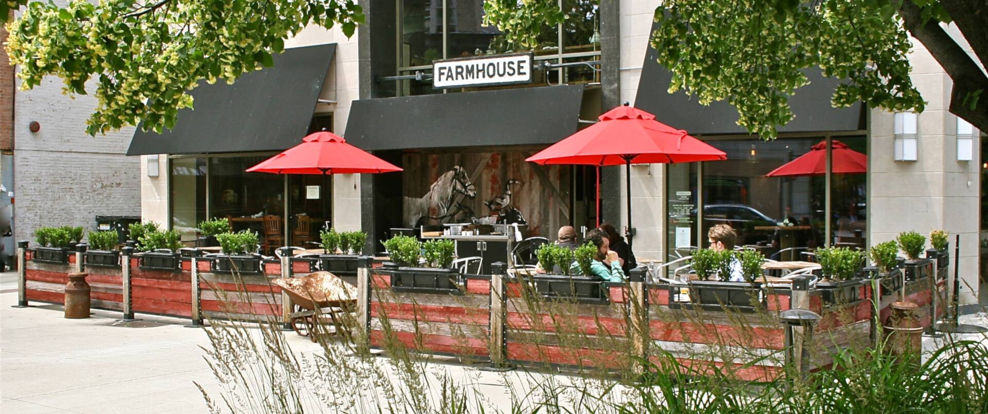 Farmhouse Restaurant with Outdoor Patio