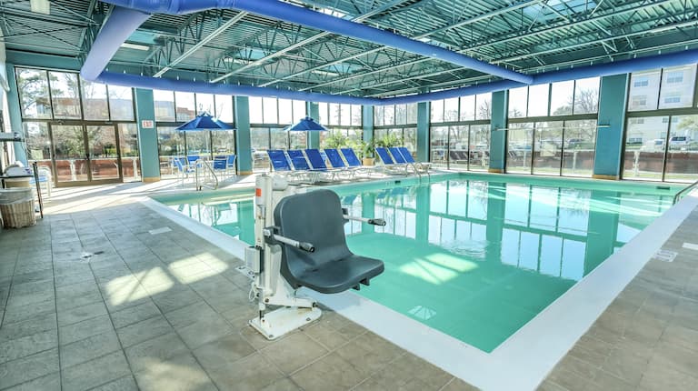 Indoor Pool With Accessible Access Lift