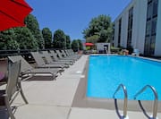 Outdoor Swimming Pool with Deck Chairs