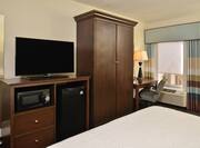 King Bedroom Amenities such as TV and microfridge