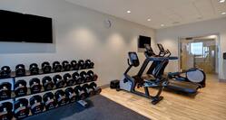 Fitness center with weights and cardio machines