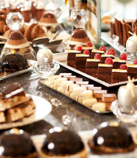Selection of Chocolate Candies and Pastries