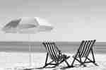 Beach Chairs on Sand