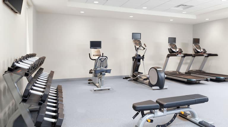 Fitness Center With Exercise Machines