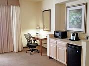 Work Desk with Chair, Keurig Coffee Maker, Mini-Fridge, and Microwave in Suite