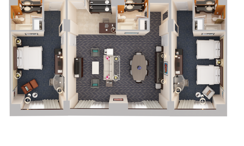 two bedroom hospitality suite floorplan-previous-transition