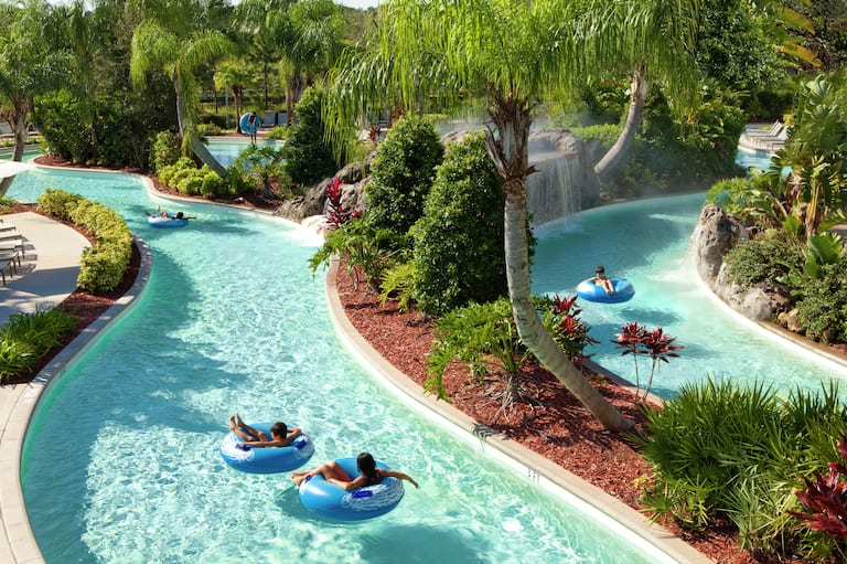 People Floating in Lazy River