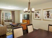Three Bedroom Suite Living and Dining Areas