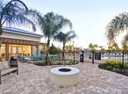 Homewood Suites by Hilton Orlando Theme Parks - Patio with Fire Pit
