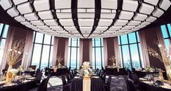 Event Space with Banquet Style Wedding Setup 