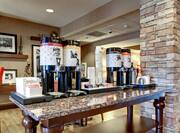 Breakfast area coffee station