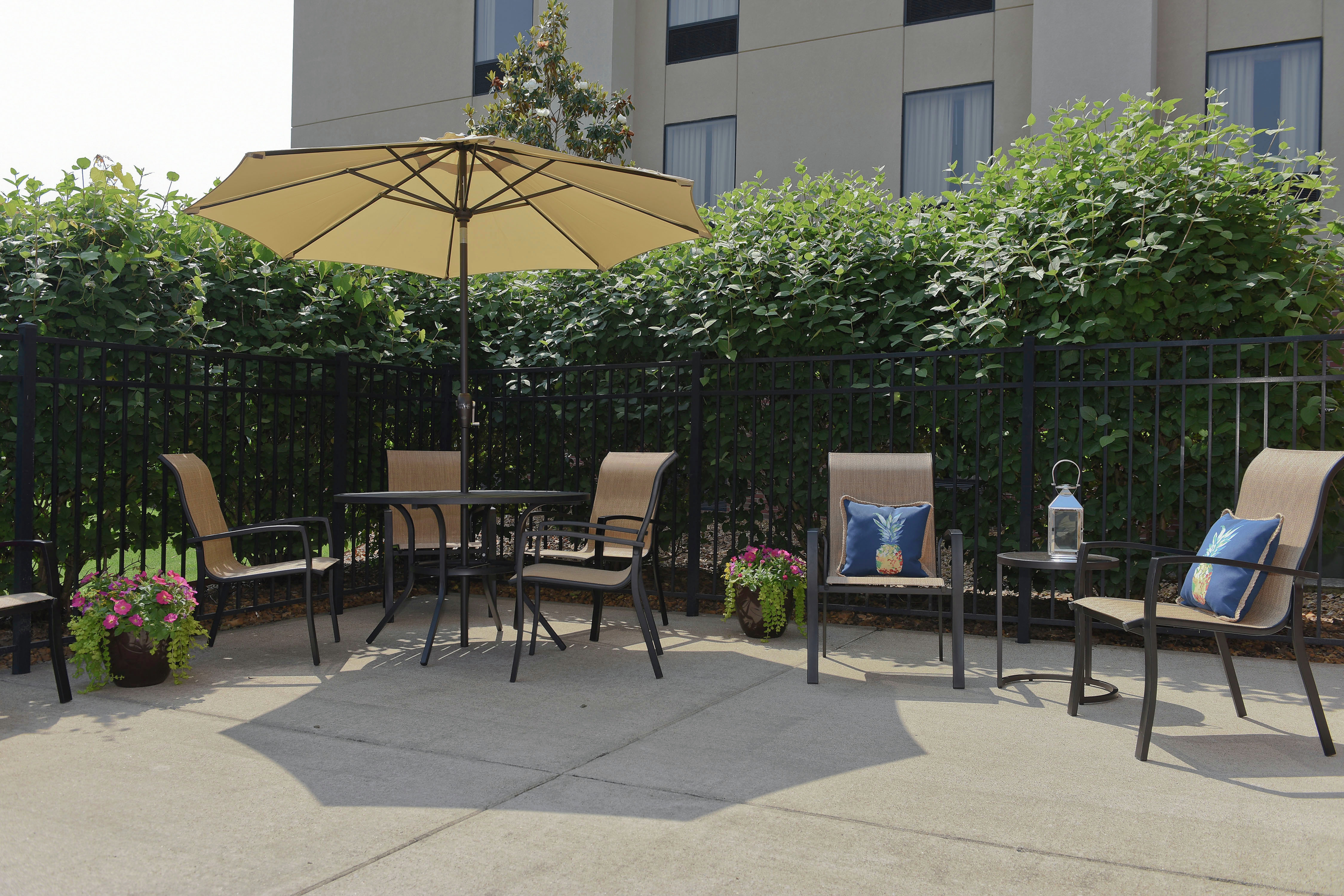 Soak up the sun on our Patio.