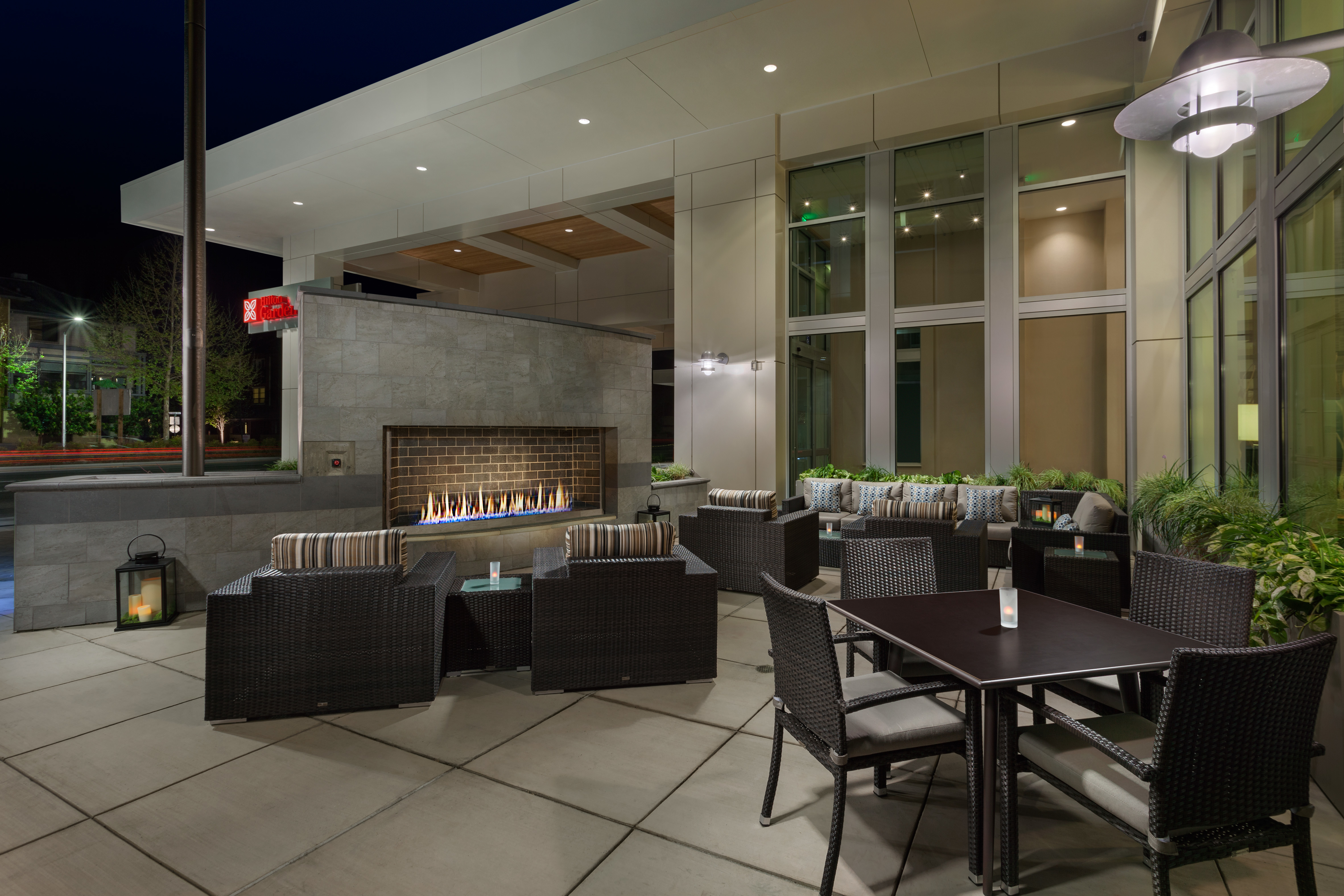Outdoor Patio with Fireplace