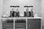 Convenient complimentary coffee station.