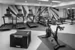 Exercise Bikes and Treadmills in Fitness Center
