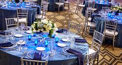 Ballroom with Banquet Table Settings