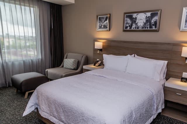 Single Queen Bed in Guestroom