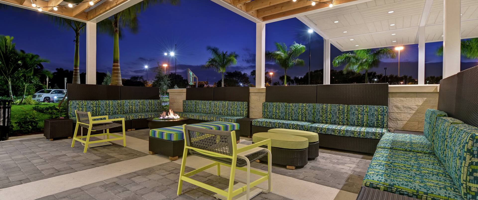 Patio Seating with Firepit